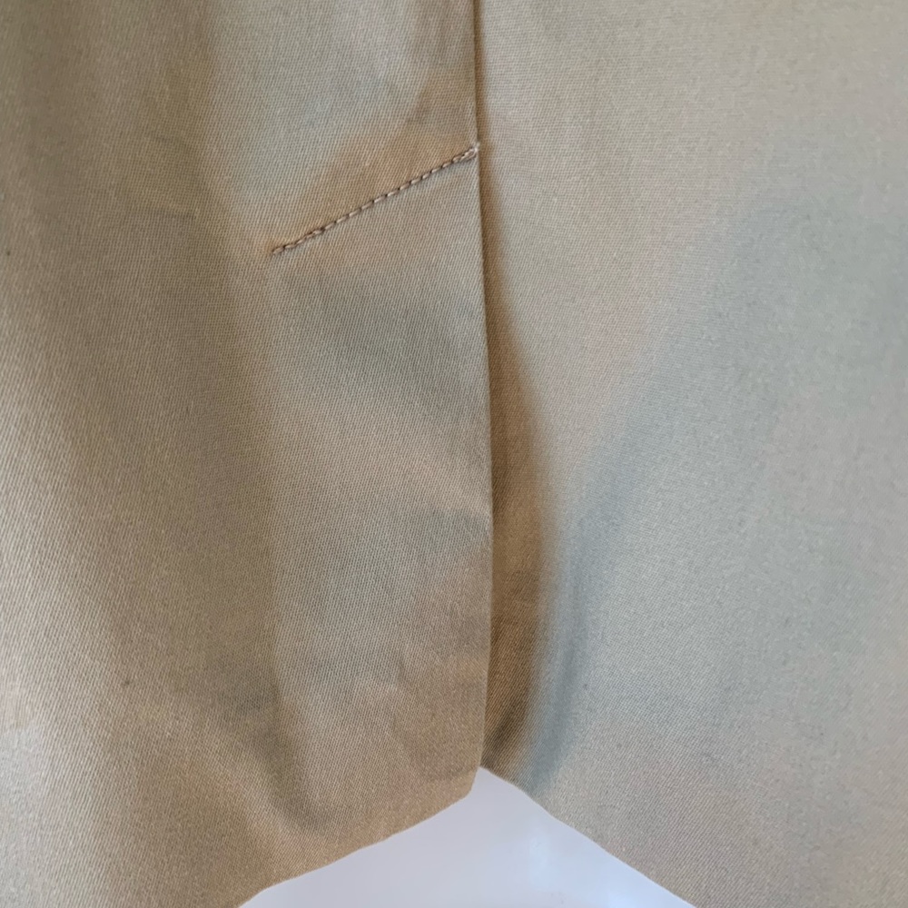 Joan Rivers (QVC) Double Breasted Short Trench Coat ~ Khaki Cotton ~ Size M - Picture 8 of 16